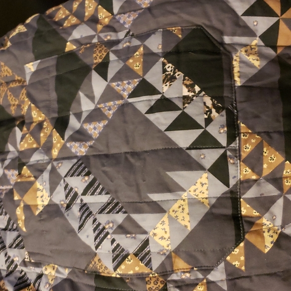 Universal Thread Blue Patterned Woven Quilted Jacket Size XXL - Picture 5 of 9